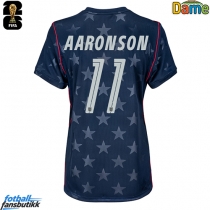 Forente stater Brenden Aaronson #11 Bortedrakt Dame EM 2024 Kortermet